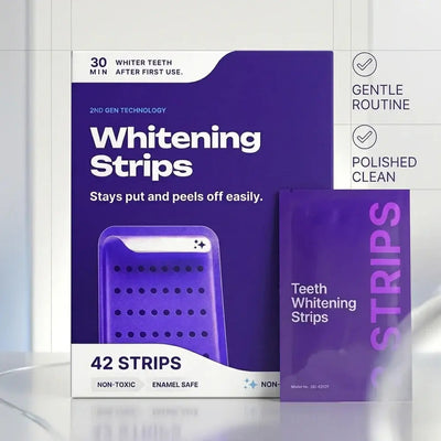 Buy Best Peroxide Free Purple Teeth Whitening Strips Safe Emira Fix