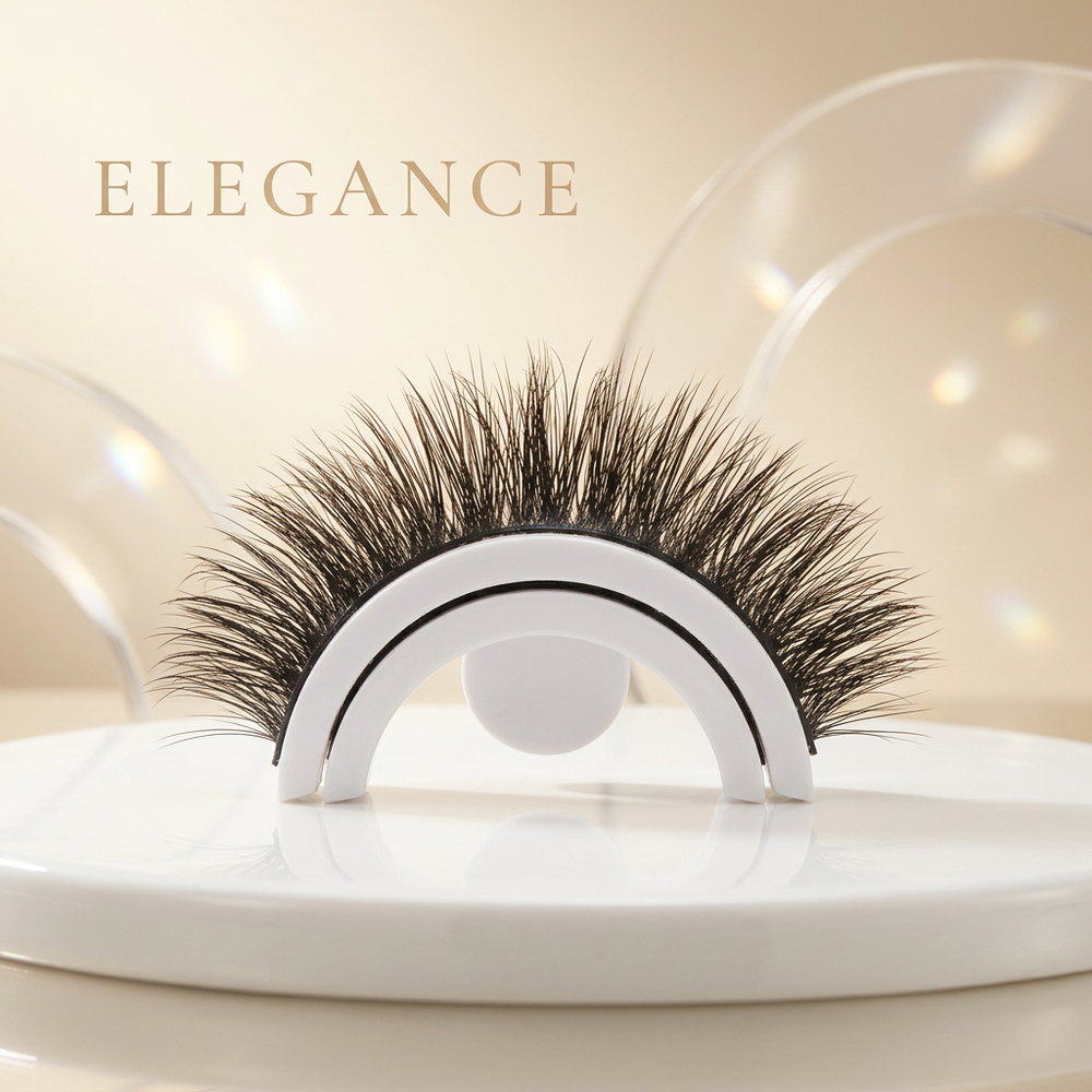 Self Adhesive Lashes 3D Faux Mink False Lashes Reusable Natural Look Emira Fix