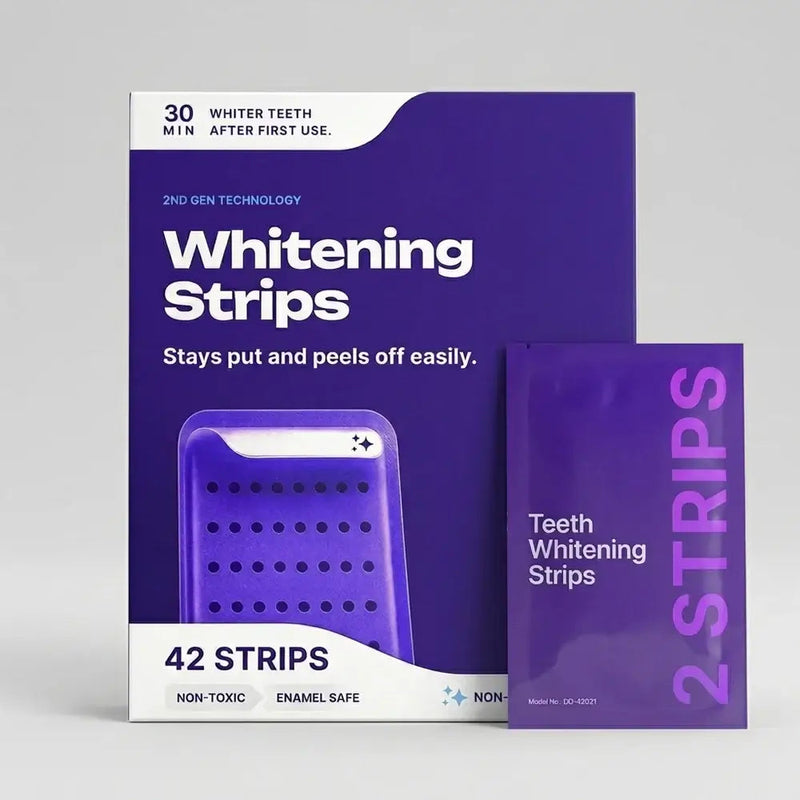 Buy Best Peroxide Free Purple Teeth Whitening Strips Safe Emira Fix