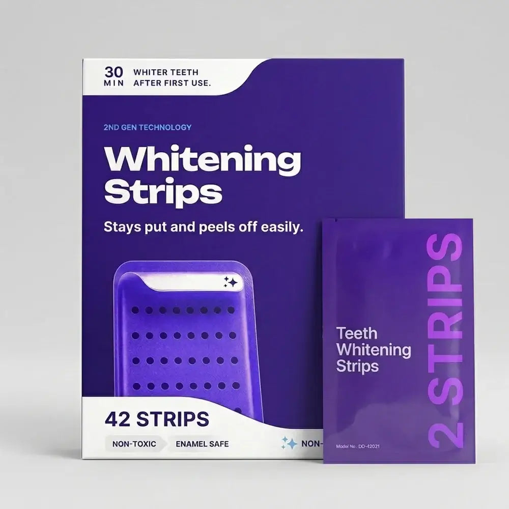 Buy Best Peroxide Free Purple Teeth Whitening Strips Safe Emira Fix