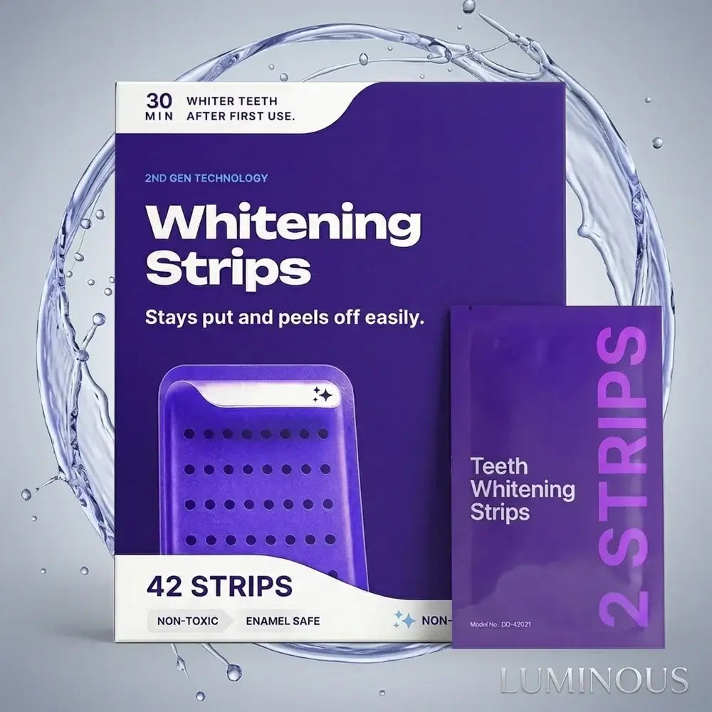 Buy Best Peroxide Free Purple Teeth Whitening Strips Safe Emira Fix