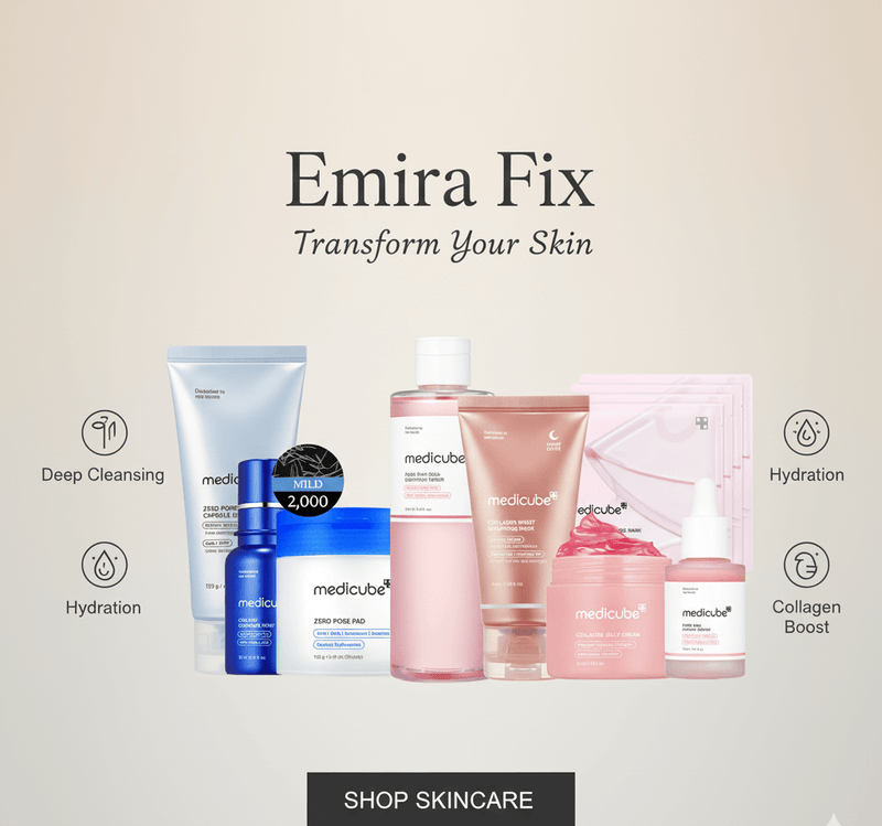 Medicube Glass Glow Kit Korean Collagen Skincare Set by Emira Fix