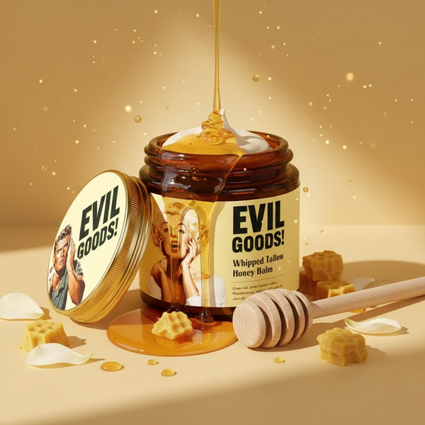 whipped beef tallow and honey balm  for Face, Body & Lips Natural