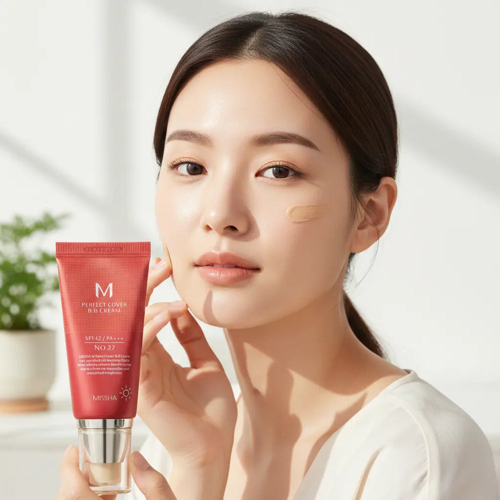 MISSHA M Perfect Cover BB Cream SPF 42 PA+++ | Buildable Coverage & Hydration Emira Fix