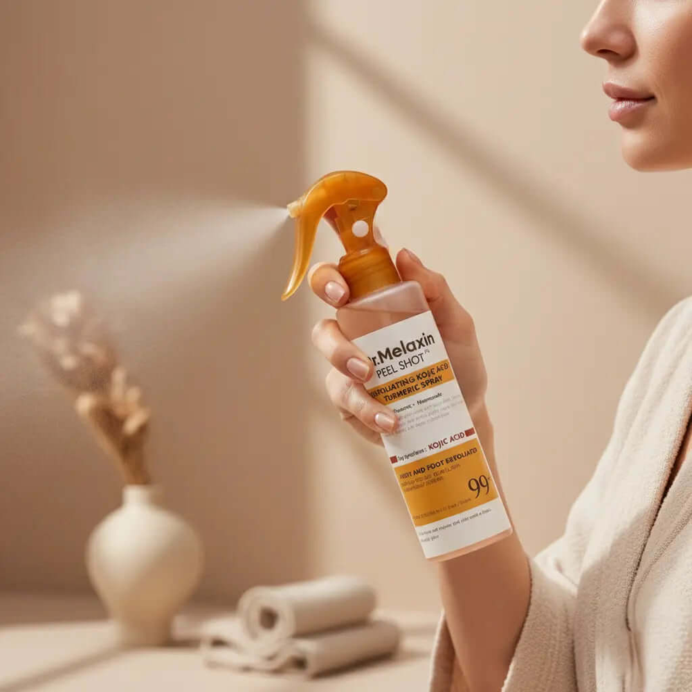 Peel Shot Spray Kojic Acid & Turmeric Exfoliating Skin Repair 200ml Emira Fix